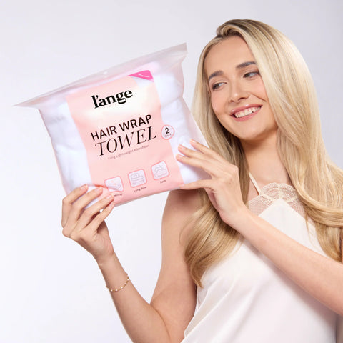 Hair Wrap Towel - Lightweight Microfiber 2-Pack