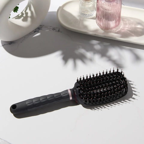 Vented Paddle Brush - Nylon Bristles with Boar